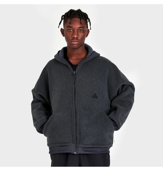 Зіп Кофта Adidas Sherpa (чорна) HG2076 фото