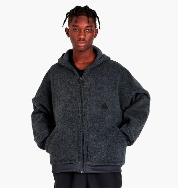Зіп Кофта Adidas Sherpa (чорна) HG2076 фото