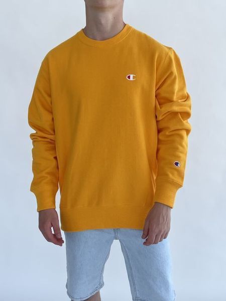 Світшот Champion Crewneck Sweatshirt (жовтий) Cool7 фото