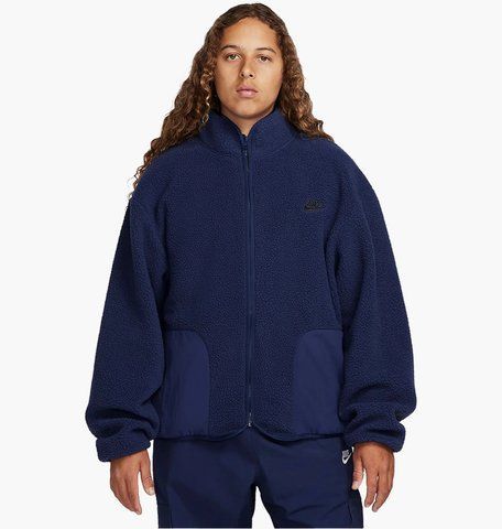 Зіп-худі Nike Club Fleece Sherpa Winterized Full-Zip Jacket (синє) FB8386-410 фото