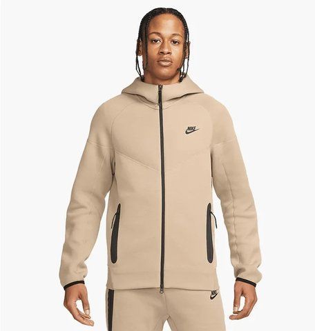 Зіп Худі Nike Tech Fleece (бежеве) FB7921-247 фото