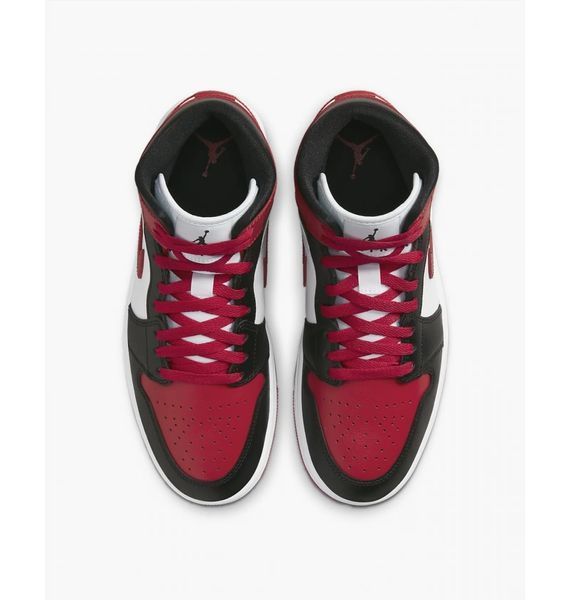 Кросівки Air Jordan 1 Mid (Red-White) BQ6472-079 фото