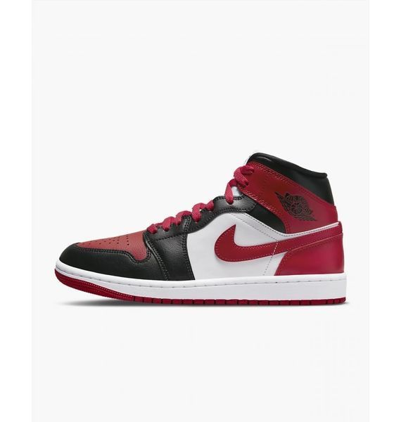 Кросівки Air Jordan 1 Mid (Red-White) BQ6472-079 фото