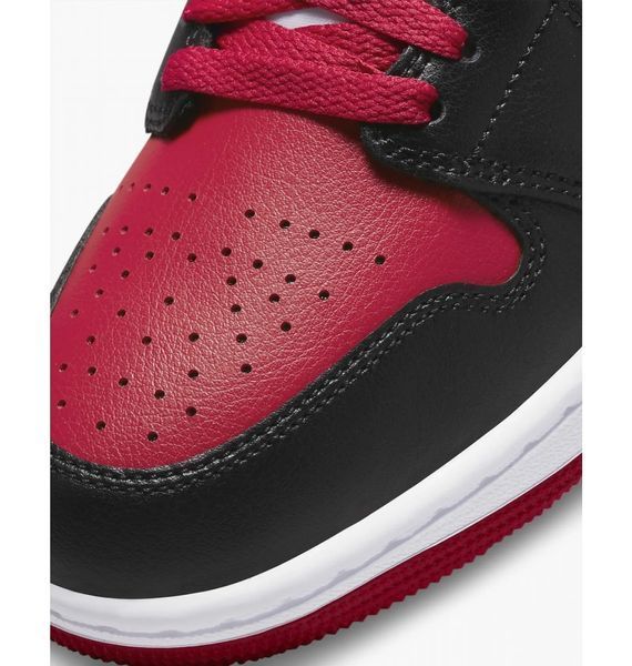 Кросівки Air Jordan 1 Mid (Red-White) BQ6472-079 фото