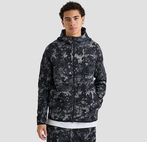 Зіп Худі Nike Tech Fleece (чорне) HV5055-060 фото