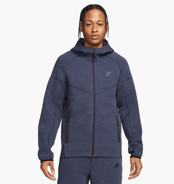 Зіп худі Nike Sportswear Tech Fleece Full-Zip Hoodie (темно-синє) FB7921-473 фото