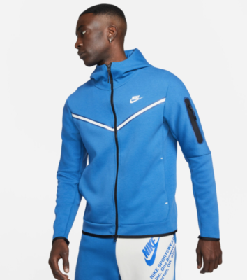 Зіп худі Nike Sportswear Tech Fleece Full-Zip Hoodie (синє) CU4489-407 фото