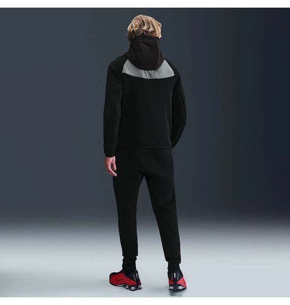 Зіп Худі Nike Tech Fleece (чорно-сіре) IH4302-010 фото