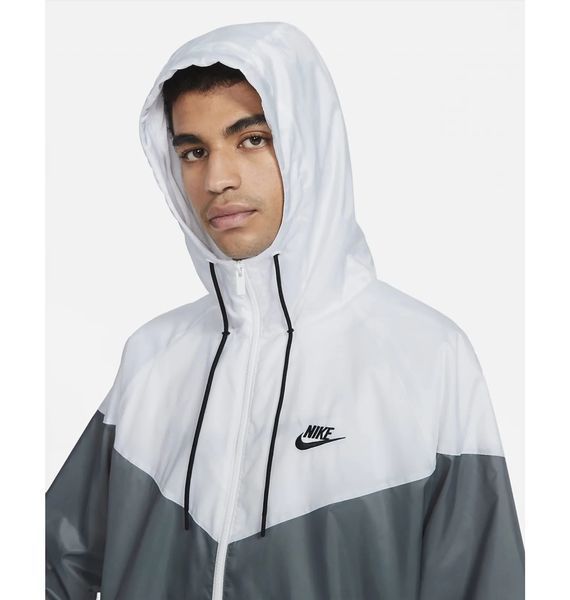 Вітровка Nike NSW (сіро-біла) 727324-084 фото
