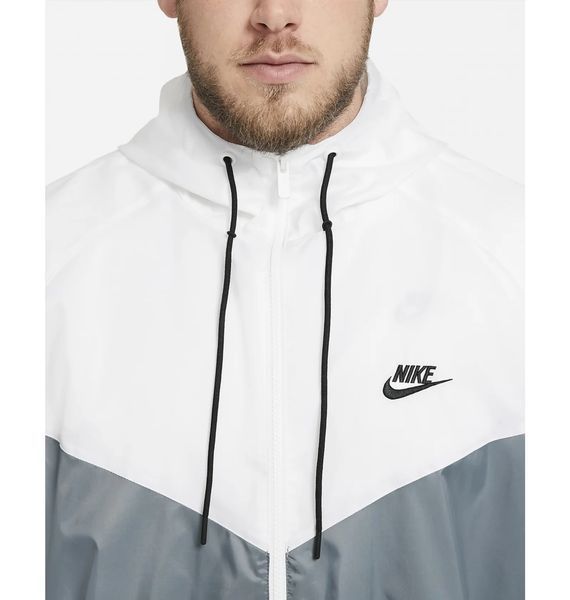 Вітровка Nike NSW (сіро-біла) 727324-084 фото