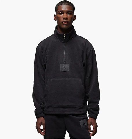 Світшот Jordan Flight Fleece Crew 'Teddy' (чорний) FD7863-010 фото