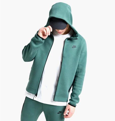 Зіп-худі Nike Sportswear Tech Fleece Windrunner (зелене) FB7921-361 фото