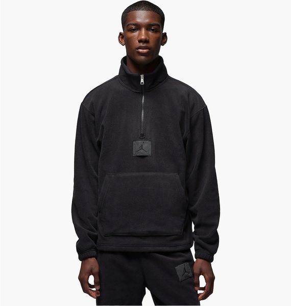 Світшот Jordan Flight Fleece Crew 'Teddy' (чорний) FD7863-010 фото